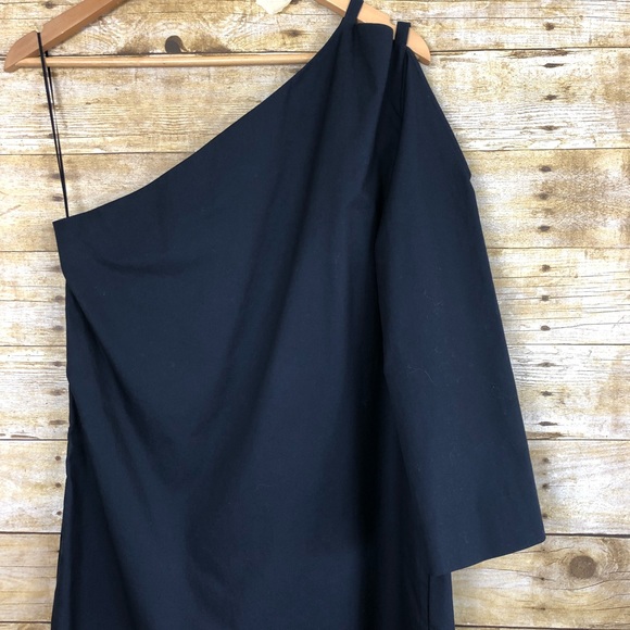 Lewit Nordstrom Navy Blue One Shoulder Tunic Dress - Picture 6 of 8